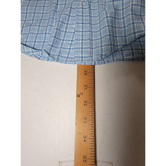 Vineyard Vines Slim Fit Tucker Blue Plaid Shirt - Small - Picture 4 of 8